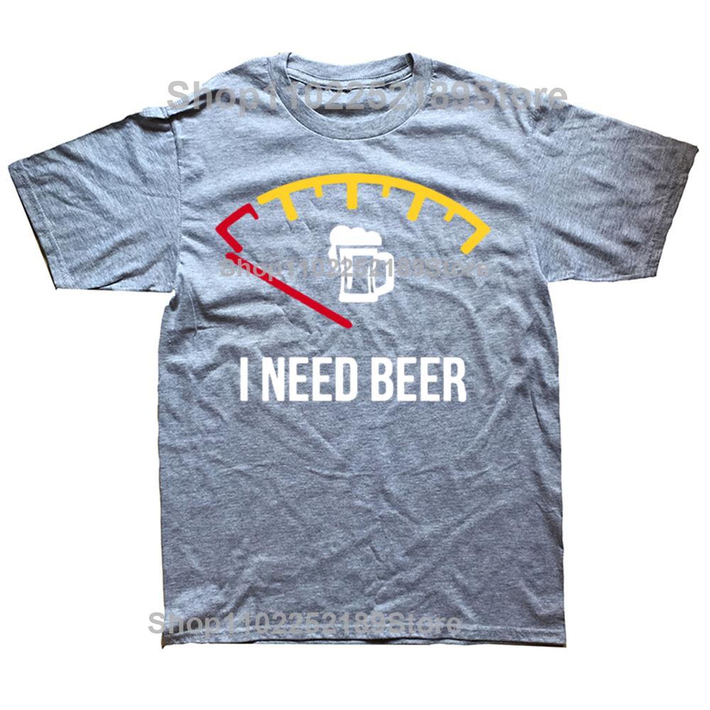 Graphic T-Shirt Meme Funny Beer I Need Beer Fuel NICE 1 Tee Shirt Fashion Oversized Tshirt Unisex O-Neck Tshirt Fitness T Shirt