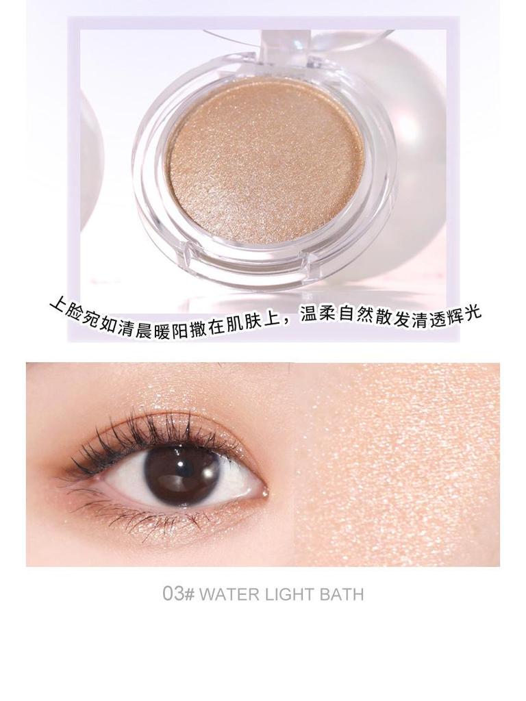 WODWOD Starry River Glitter Highlighter: Three-Dimensional Shimmer Powder for Bright, Sculpted Contours.