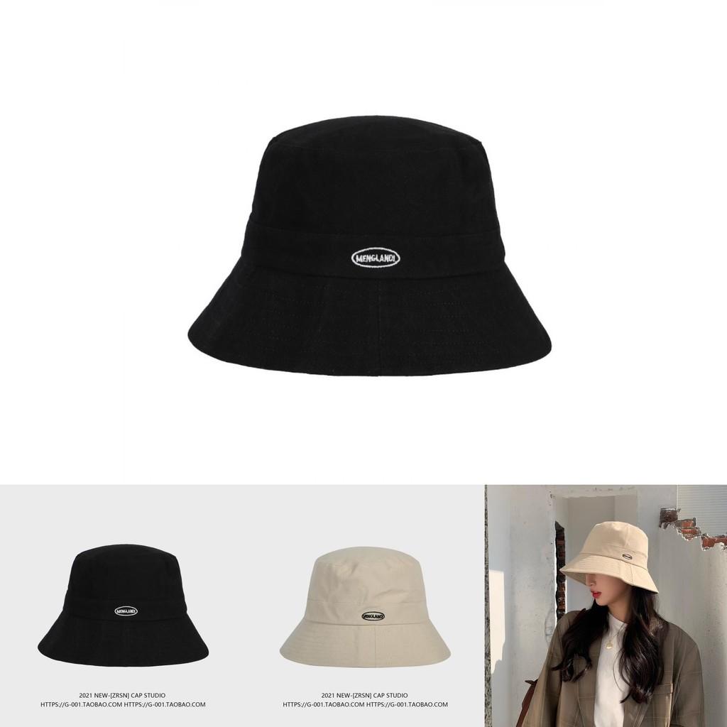 Fashionable Large Brim Embroidered Bucket Hat For Women Uv Protection Breathable Design