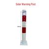 Solar LED Flashing Warning Post