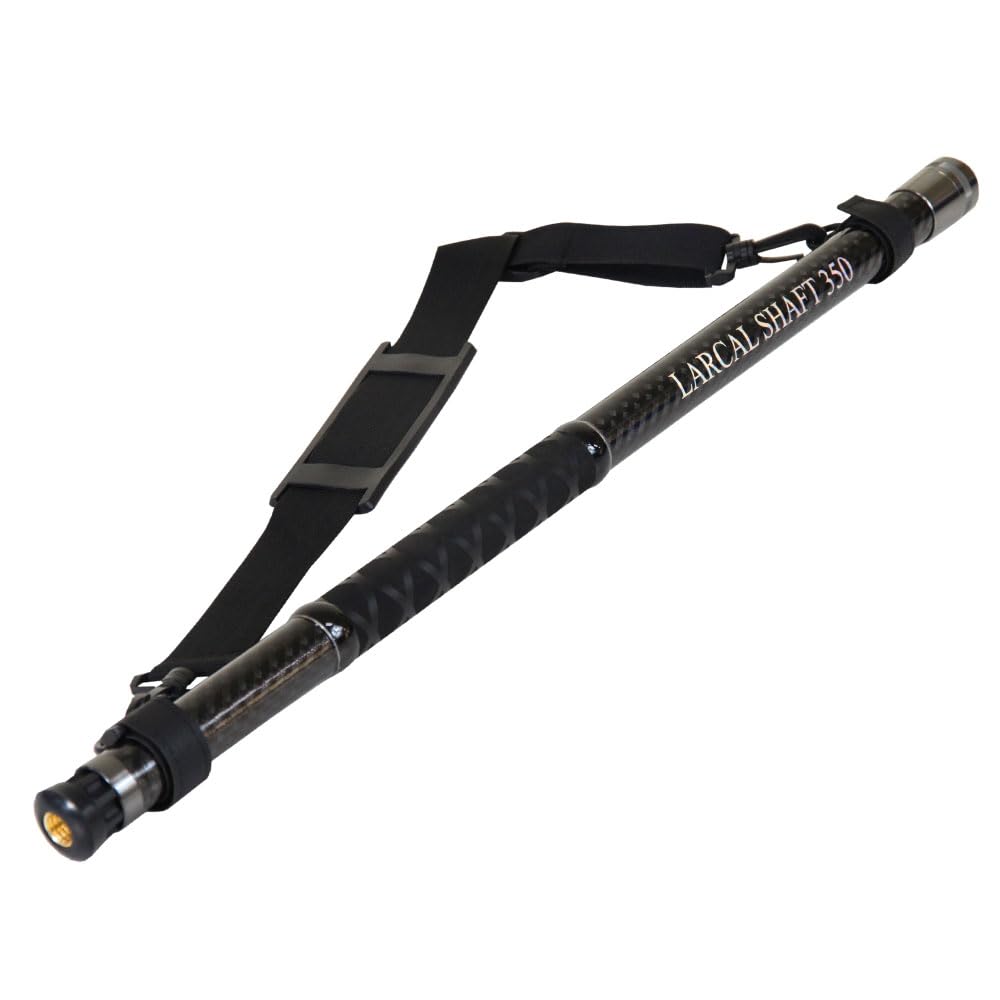 Ori-larcal Carbon Landing Shaft, Small Jointed Fishing Rod, LARCAL SHAFT, 3.5m/4m/4.5m/5m/5.5m/6m (Black, 3.5m)