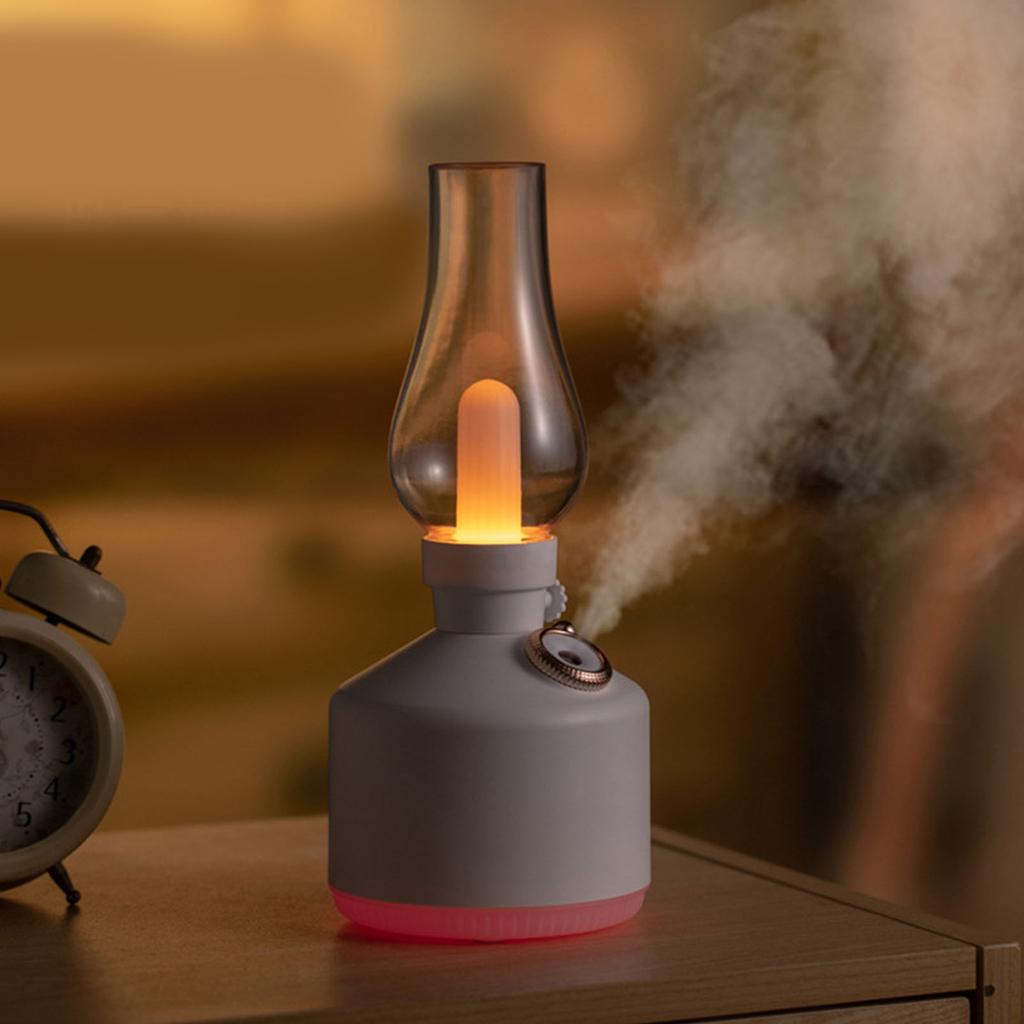 Vintage Light Humidifier Quiet USB Charging Dimmable Small   Diffuser Humidifier Desk Lamp for Bedroom   Living Room