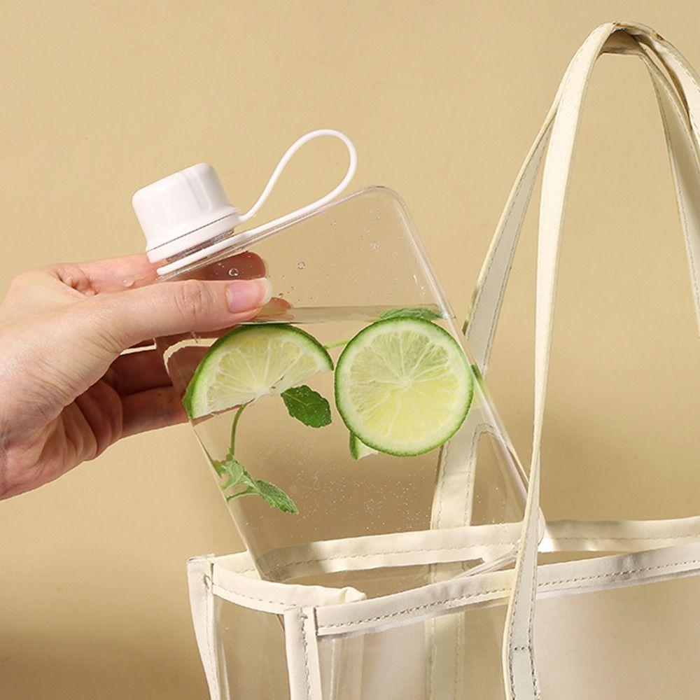 Rechteckiger Wasserbecher 240ml/320ml Sportkessel Tragbarer Fruchtteebecher Kessel Outdoor-Sport