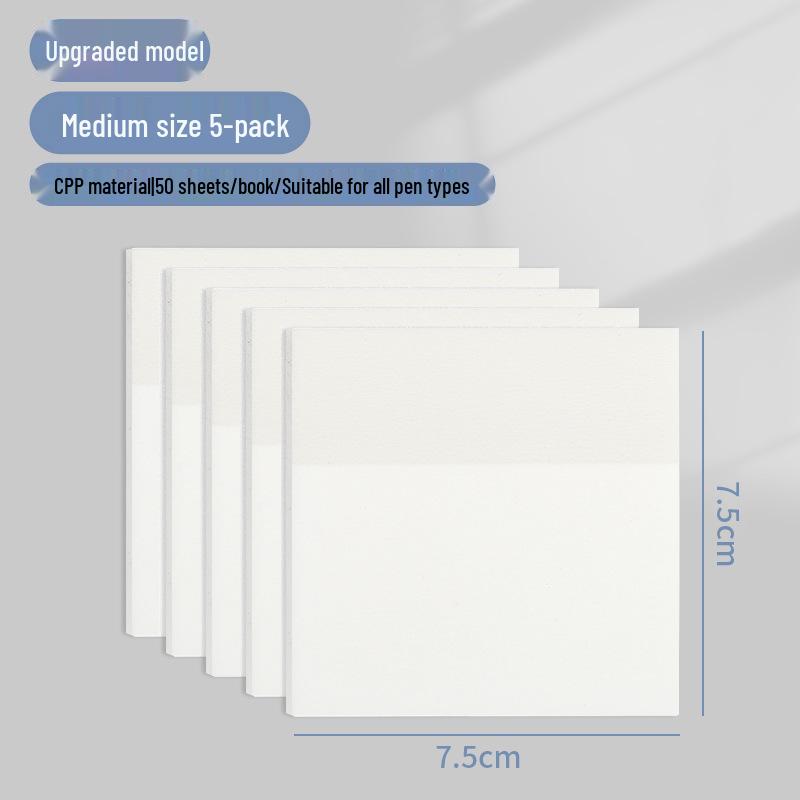 Transparent Sticky Notes: Writable, Adhesive, and Tearable Notepads Perfect for Students To Jot Down Notes and Highlight Key Points.