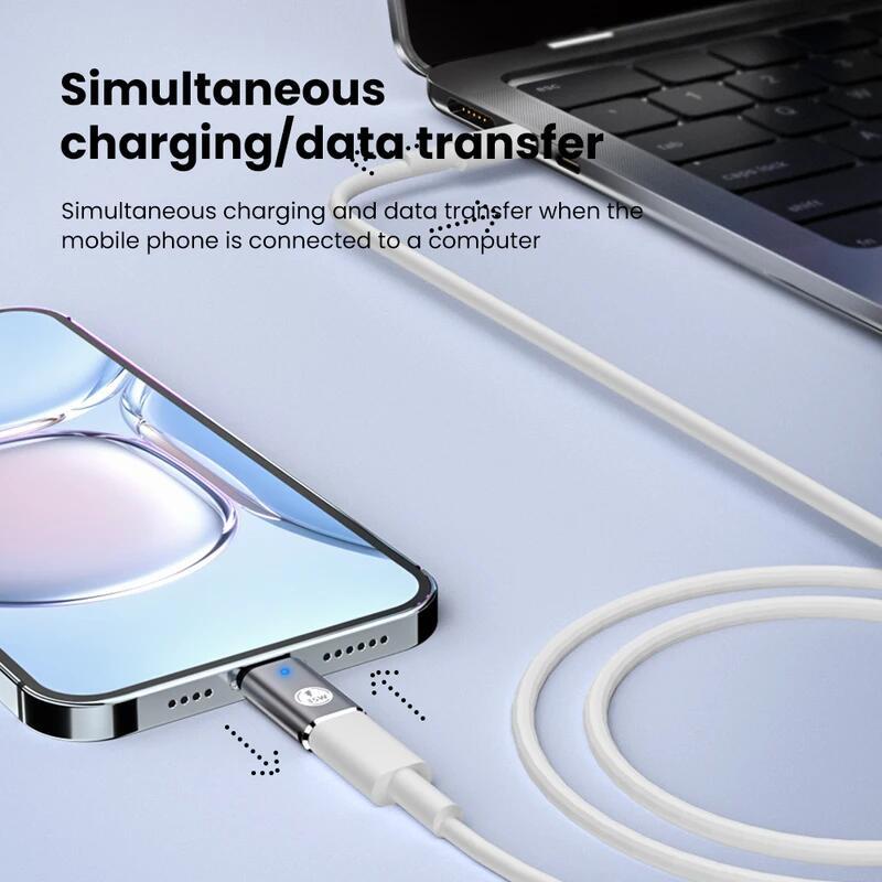 HdoorLink Адаптер типа C для адаптера Lightning Male на Type C Female 35 Вт PD Адаптер быстрой зарядки USB C Конвертер для IPhone 15