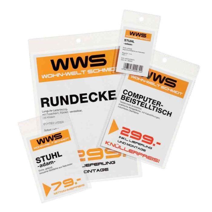 Pochette transparente à suspendre - DURABLE - A7 - Portrait - PP grainé - 100 pièces