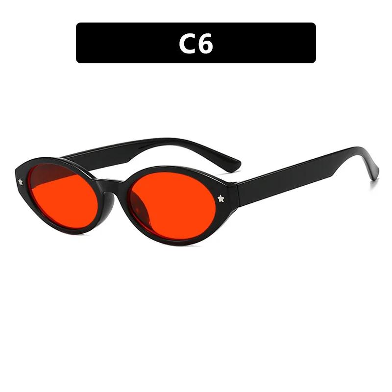 2025 New Women Sunglasses Narrow Oval Frame Luxury Brand Design Popular Style Outdoor Female Sunglasses Sunshade Glasses Uv400