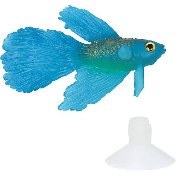 Artificial Silicone Betta Fish Tank Decoration, Aquarium Fake Fish High Simulation Lifelike Floating Betta Fish Tank Ornament