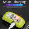 Portable Mini Sensor Headlamp LED Strong USB Rechargeable Head Light Flashlight Night Fishing Camping Headlights Front Lantern