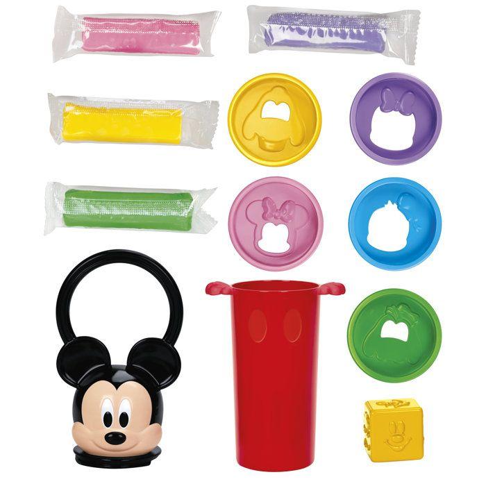 Play-Doh Disney Junior Empil' Formes, Coffret de pâte a modeler Mickey, Loisirs créatifs, des 2 ans