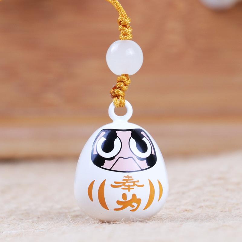 Pendente Daruma Giapponese Creativo Campane Sonore all'Acqua Completamente Sigillate Cinturino Chiave Auto Borsa Ciondolo per la Preghiera Portachiavi Ciondolo per Telefono