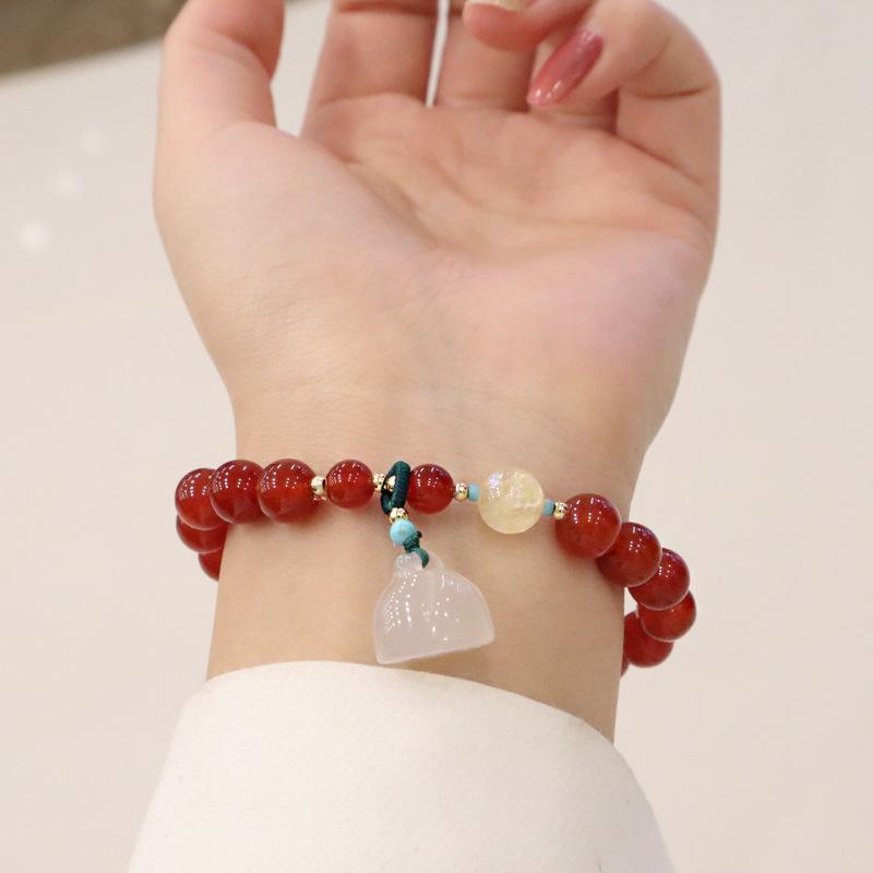 New Simple Agate Braceletfashion Women Daily Jewelry Gift