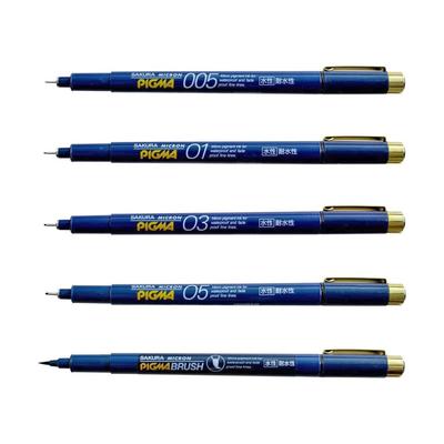Sakura Pen Pigma Set Black Cray-Pas Water-Based 5-Piece ESDK-5#49
