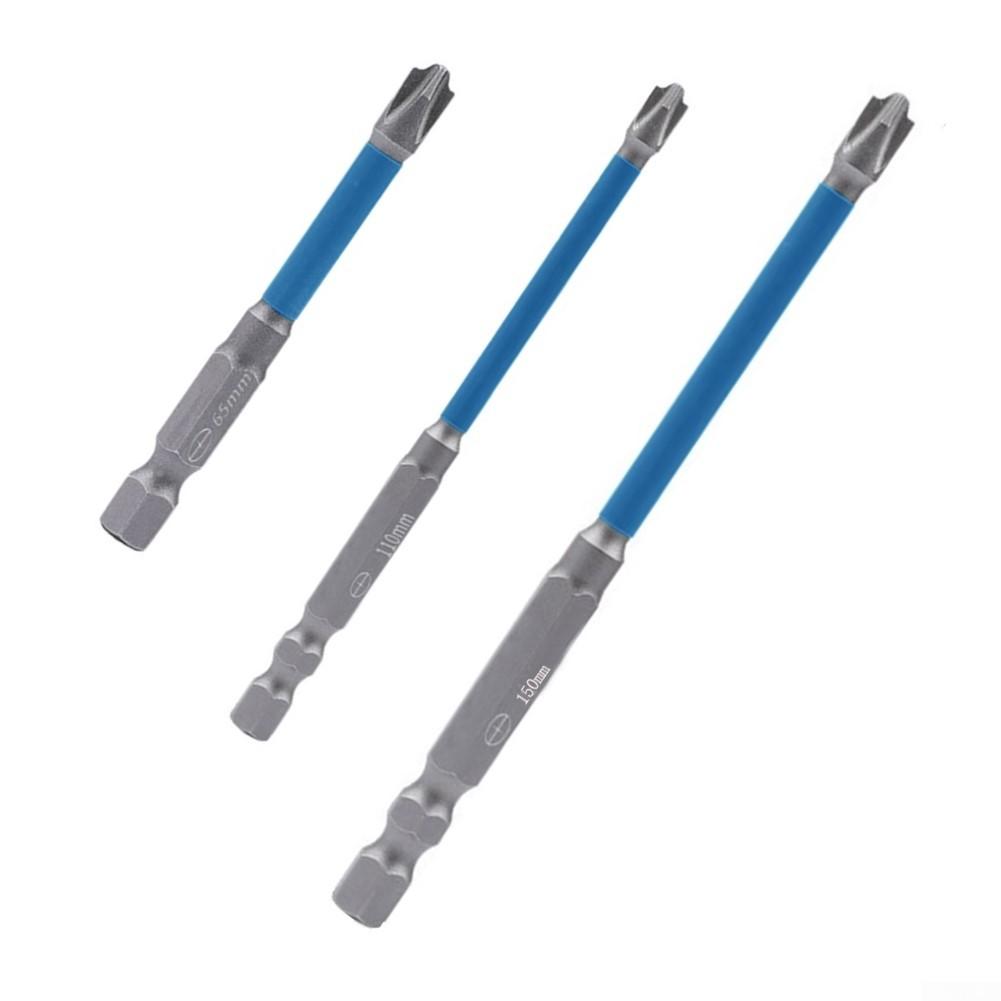 Bit de șurubelniță argintiu cu crestătură din oțel aliat cu cap de lot special