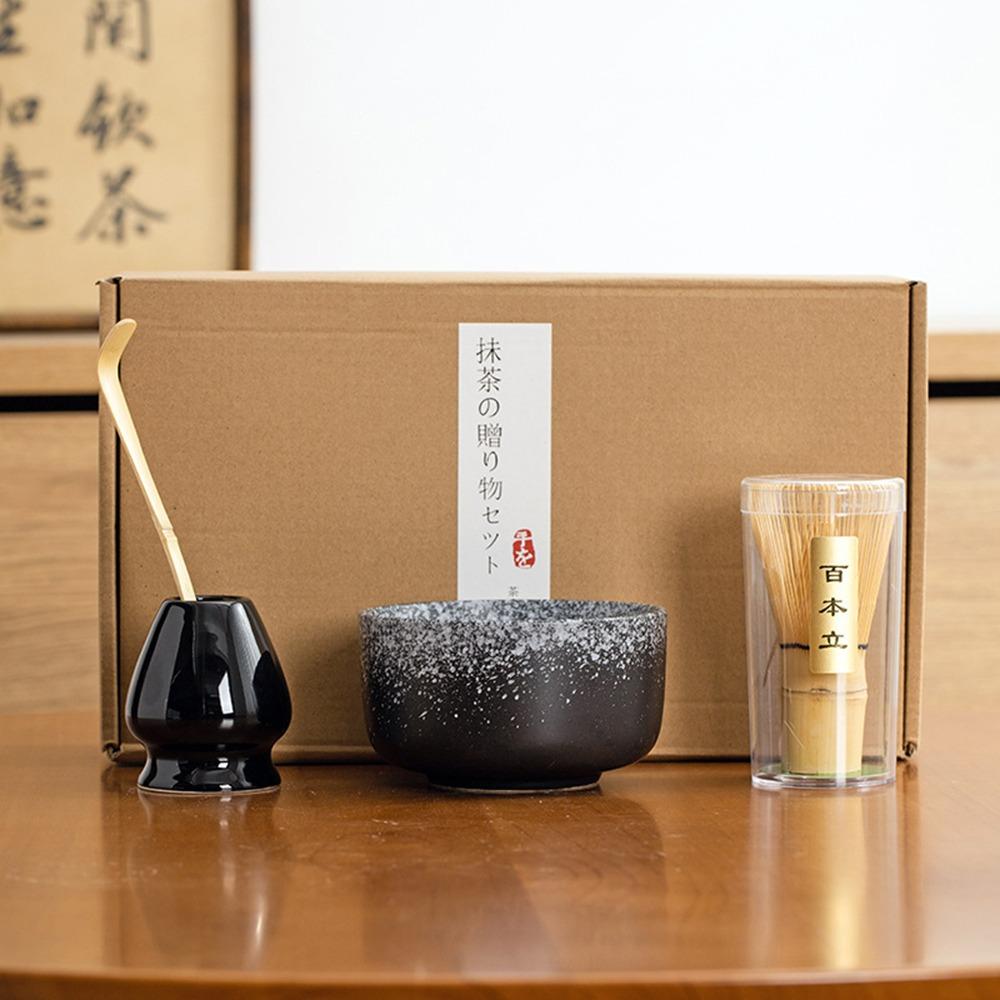 4/6PCS Reusable Matcha Whisk Set Food Grade Japanese Chasen Traditional Match Bowl Stirring