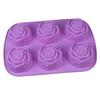 6 Holes Handmade Soap Silicone Mold Various Aromatherapy Candle Molds DIY Handmade Baking Cake Chocolate Ice Mold