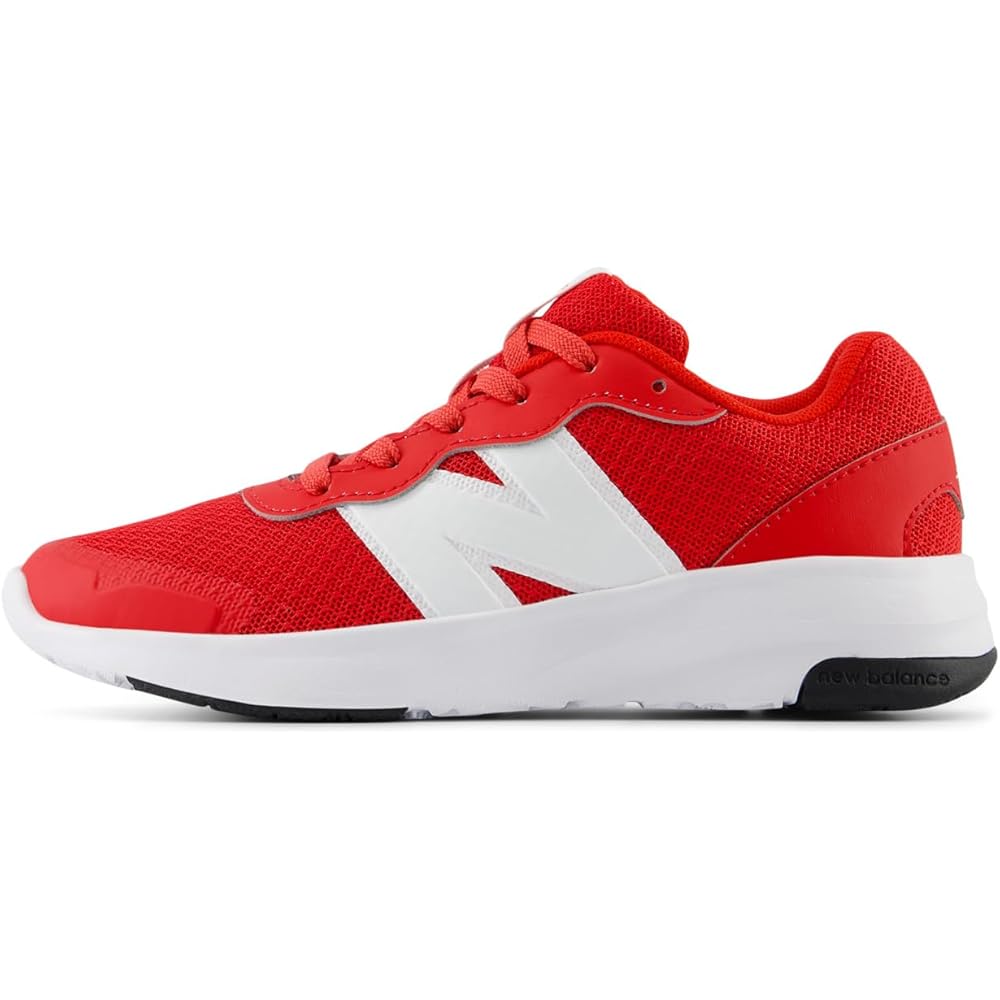 New Balance 578 v1 Kids Sneakers Red 18.0cm Unisex Breathable Lace-Up Shoes for Boys and Girls