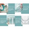Leak-Proof Transparent Tumbler Cold/Heat Resistant Portable Water Cup Cute Glass Cup with Lid  Tea