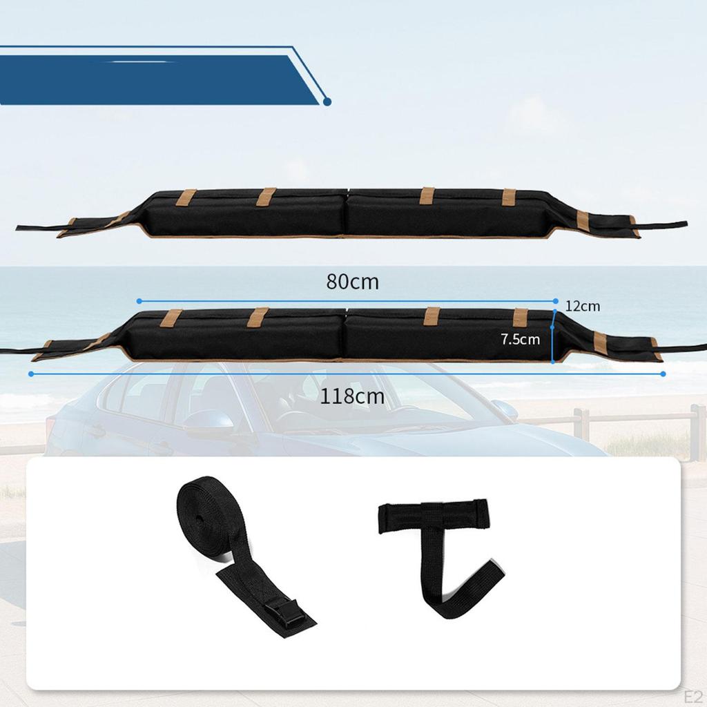 Universal Car Soft Roof Rack Pads with Tie Down Straps for Cars And Suvs Top