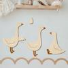 Decorazione Murale con Oca in Legno Stile Vintage Boho Arte Murale per Cameretta Bambini Poster Animale Divertente per Sala Giochi Sfondo Festa Baby Shower