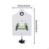 Wooden Cuckoo Clock Wall Adjustable Battery Powered Elegant with Pendulum for Living Room