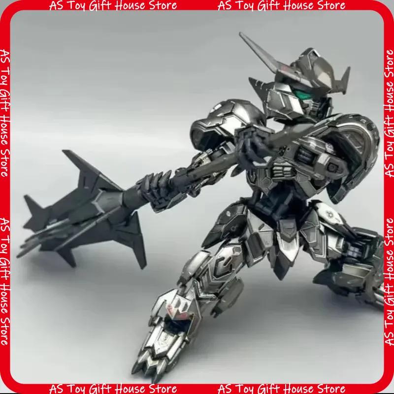 New Iron-Blooded Orphans Mgsd Barbatos Plated Silver Color Base Limited Assembly Model Kit Action Figures Ornament Puzzle Toy