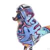 Emulational Figurine Resin Poodle Sculpture Animal Statue Home Ornament Puppy Display Gift Bedroom