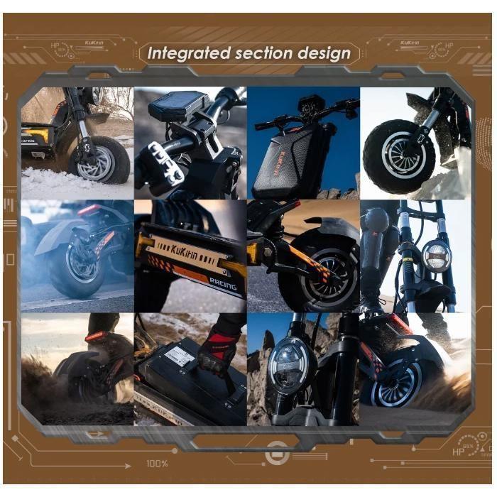 Scooter électrique - KuKirin G4 Max - Deux moteurs 3200 W -- Batterie amovible 60 V 35,2 Ah - Autonomie maximale 95 km