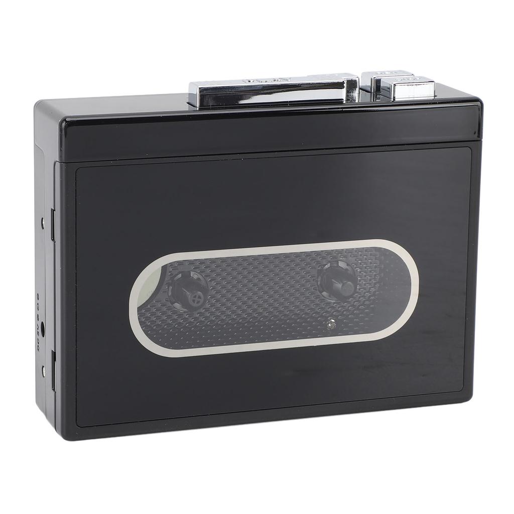 DC5V Tape Player with 3.5mm Earphone Jack Bluetooth 5.0 FM Radio Stereo Sound Vintage Portable