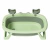 Pet Bathing Basin Foldable Dog Bath with Drain Portable for Bathroom, Small Pets