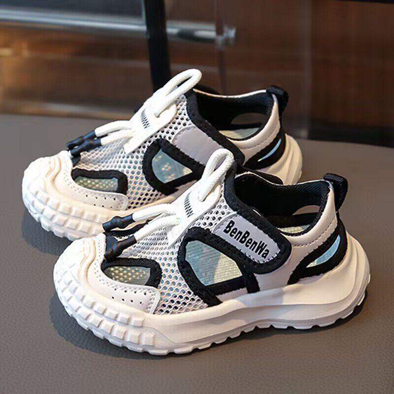 Boys' closed-toe sandals2026Summer children's single-layer breathable mesh sneakers with soft soles, suitable for kindergarten and older children