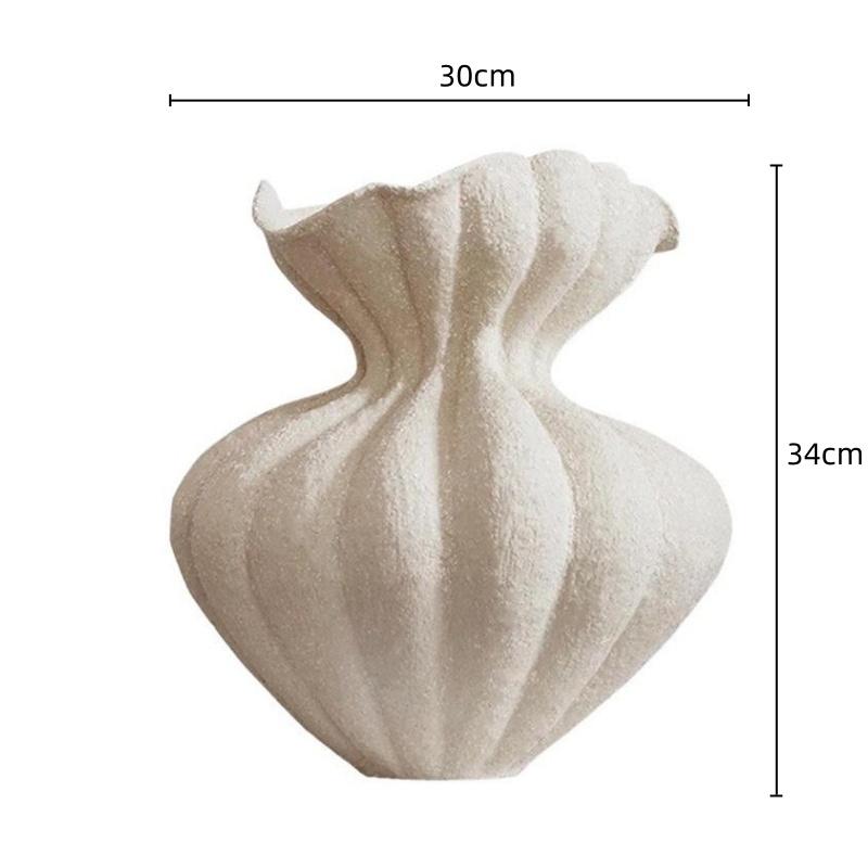 Ceramic Vase French Vintage Lace Flower Arrangement Accessories Flower Vase Ceramic Handicraft Ornaments Home Decoration