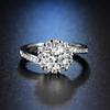 Round Bag Twist Arm Diamond Simulation Mozzarella Diamond Ring Engagement Ring