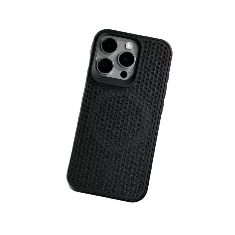 Applicable To IPhone17 Honeycomb Mesh Heat Dissipation and Breathable Mobile Phone Case Apple 16 Magnetic Ultra Thin Simple Protective Case 15
