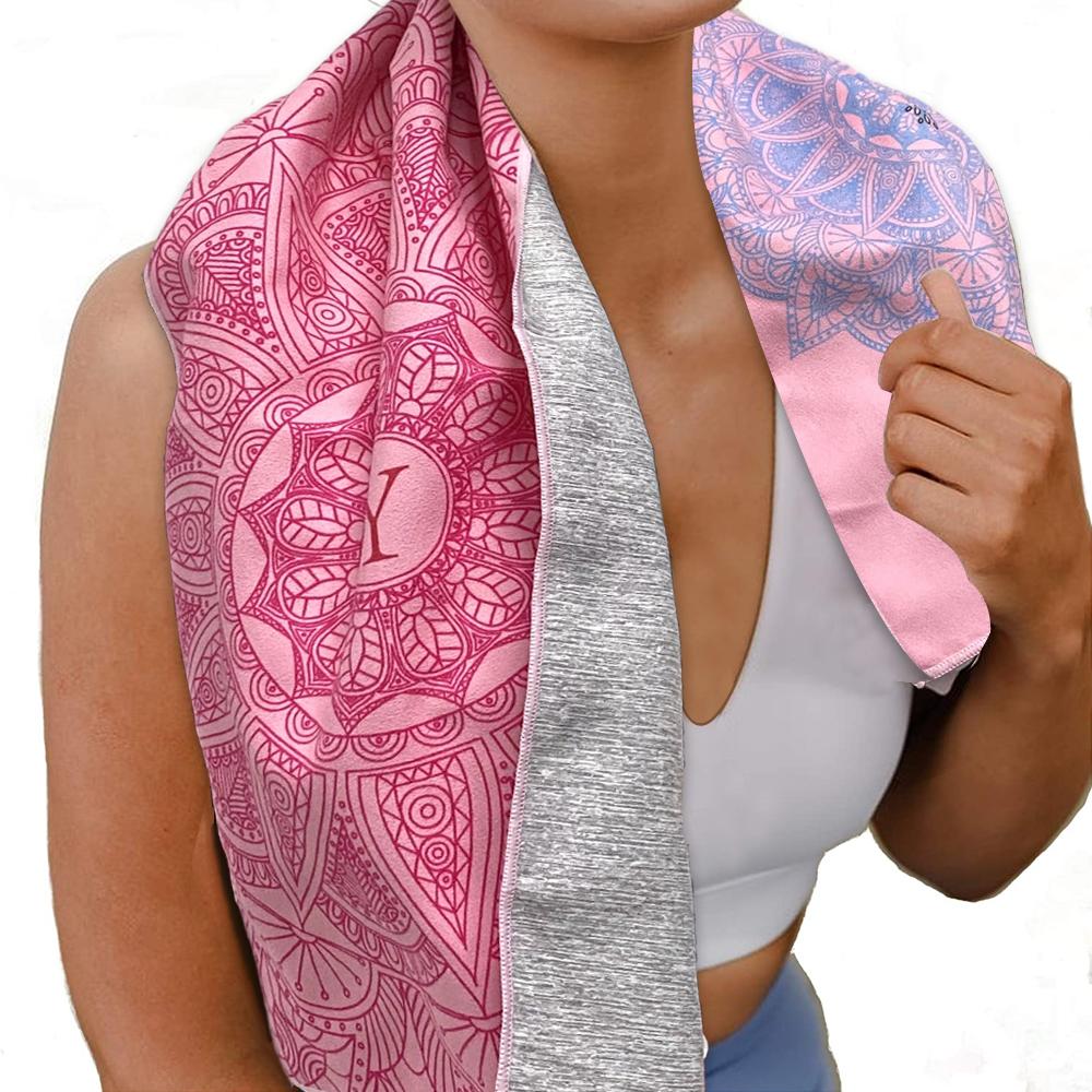 Yoga Towels Fitness Towels Suede Printed Microfiber Athletic Travel Quick-drying Sweat-absorbent Yoga Athletic Towel Cushion Pilates