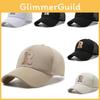 Embroidery Letter R Baseball Cap Adjustable Breathable Outdoors Protection Sun