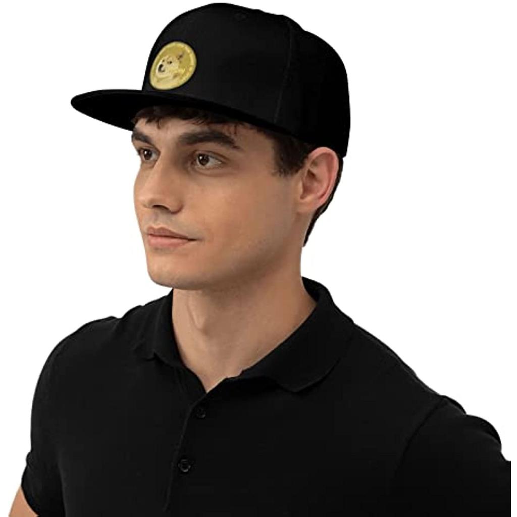 Funny Snapback Hat Shiba Doge Trucker Hat Hip Hop Classic Plaid Flat Baseball Cap Black Adult Unisex Four Seasons Casual Caps