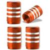 Aluminum Alloy Tire Valve Stem Caps 4 Pcs Universal Stem Covers for Cars Motorcycles and Bikes Auto Tire Accessoires Valve Stems 1