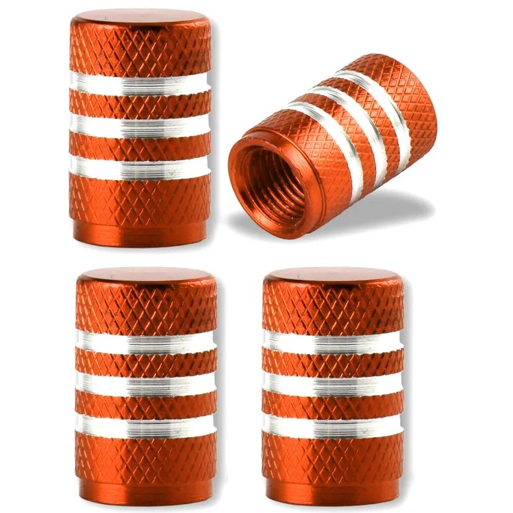 Aluminum Alloy Tire Valve Stem Caps 4 Pcs Universal Stem Covers for Cars Motorcycles and Bikes Auto Tire Accessoires Valve Stems 1