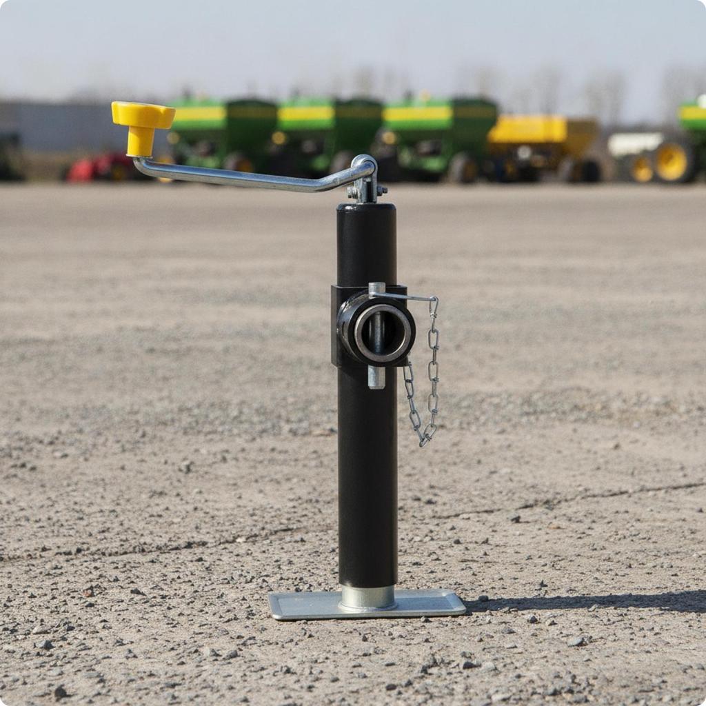 Manual Trailer Jack Heavy-Duty Crank Handle Sturdy for Farm Equipment