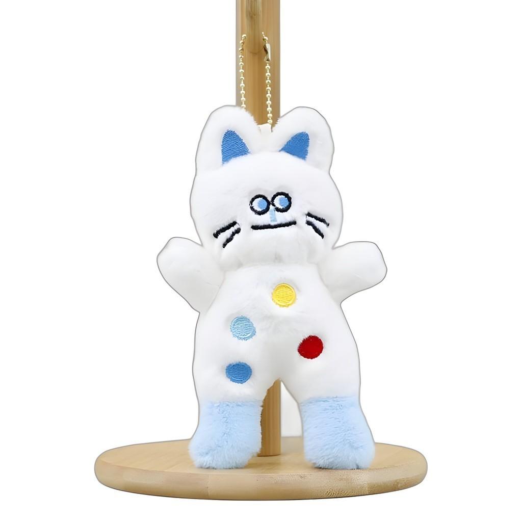Cute Cat Plush Keychain Adorable 15cm Stuffed Animal For Bags And Keys
