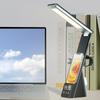 Multifunctional Table Desk Lamp with Wireless Charger Indoor Reading Folding Light With Clock for Phone for Smart Watch 2025