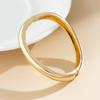 Cold wind irregular water drop opening ring, fashionable texture flower pearl ring Ring