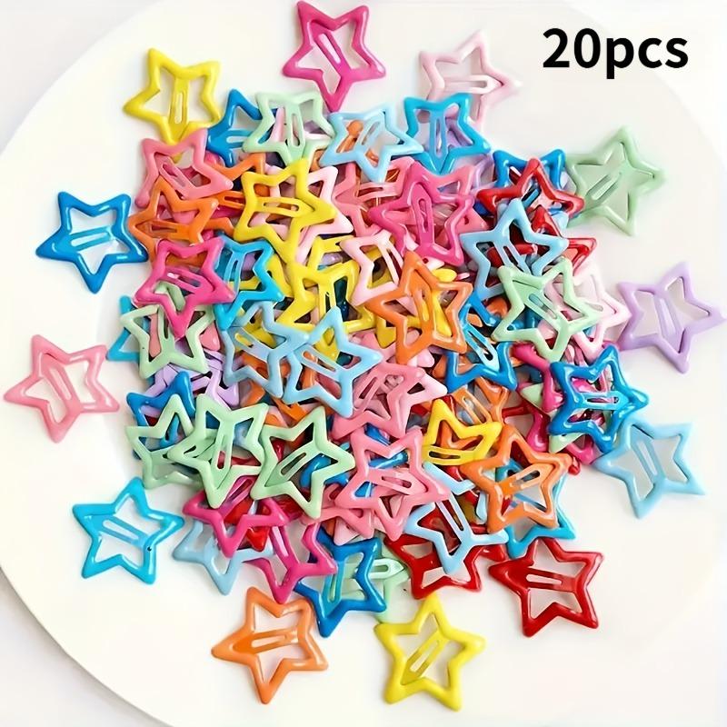 10/20/30/40/50 Pieces of the Star Design Dopamine Cute Sweet Girl Colorful Hairpin | Back-to-School Season Accessories