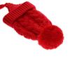 Cute Knitted Cap Fashionable Pigtail Fuzzy Ball Warm Woolen Cap Hat for Kids
