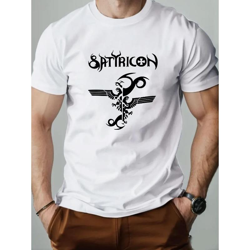 

European sizes Men S Summer Casual Short-Sleeve T-Shirt with Bird Pattern 4XL білий