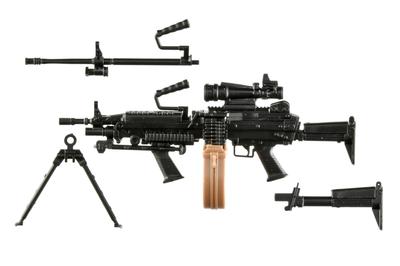 Mały Zbrojownia LA094 M249 Ulepszony Typ Plastikowy Model