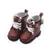1 Pair PU Leather 20cm Cotton Doll Shoes Casual Wear 20cm Doll Leather Boots  Kids Gifts