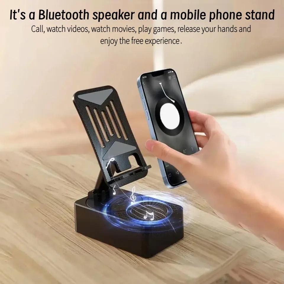 3 in 1 Bluetooth Desktop Handyhalterung Halterung Multifunktions Faltbare Drehbar Halter Anruf Lautsprecher Audio Powerbank