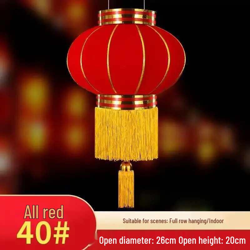 New Style Red Lantern with Lights for New Year and Spring Festival Decoration